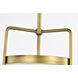 Valdora 1 Light 14 inch Natural Brass Pendant Ceiling Light