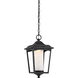 Essex LED 8 inch Sterling Black Outdoor Hanging Lantern