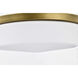 Rowen 4 Light 18.5 inch Natural Brass Flush Mount Ceiling Light