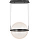 Arvada LED 16.63 inch Matte Black Pendant Ceiling Light