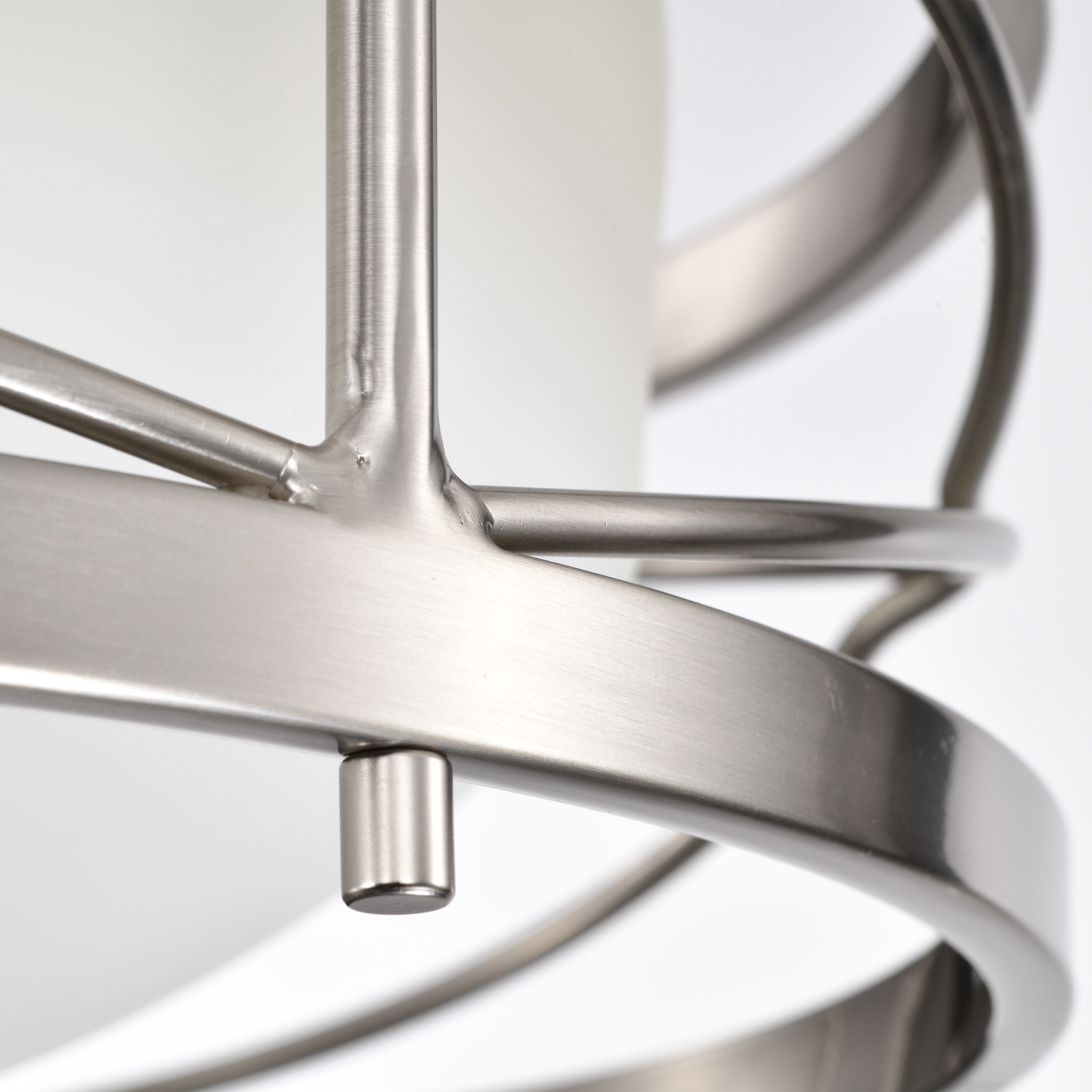 Ginger 2 Light 14 inch Brushed Nickel Semi Flush Mount Ceiling Light