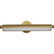 Auden LED 23.5 inch Vintage Brass Vanity Wall Light
