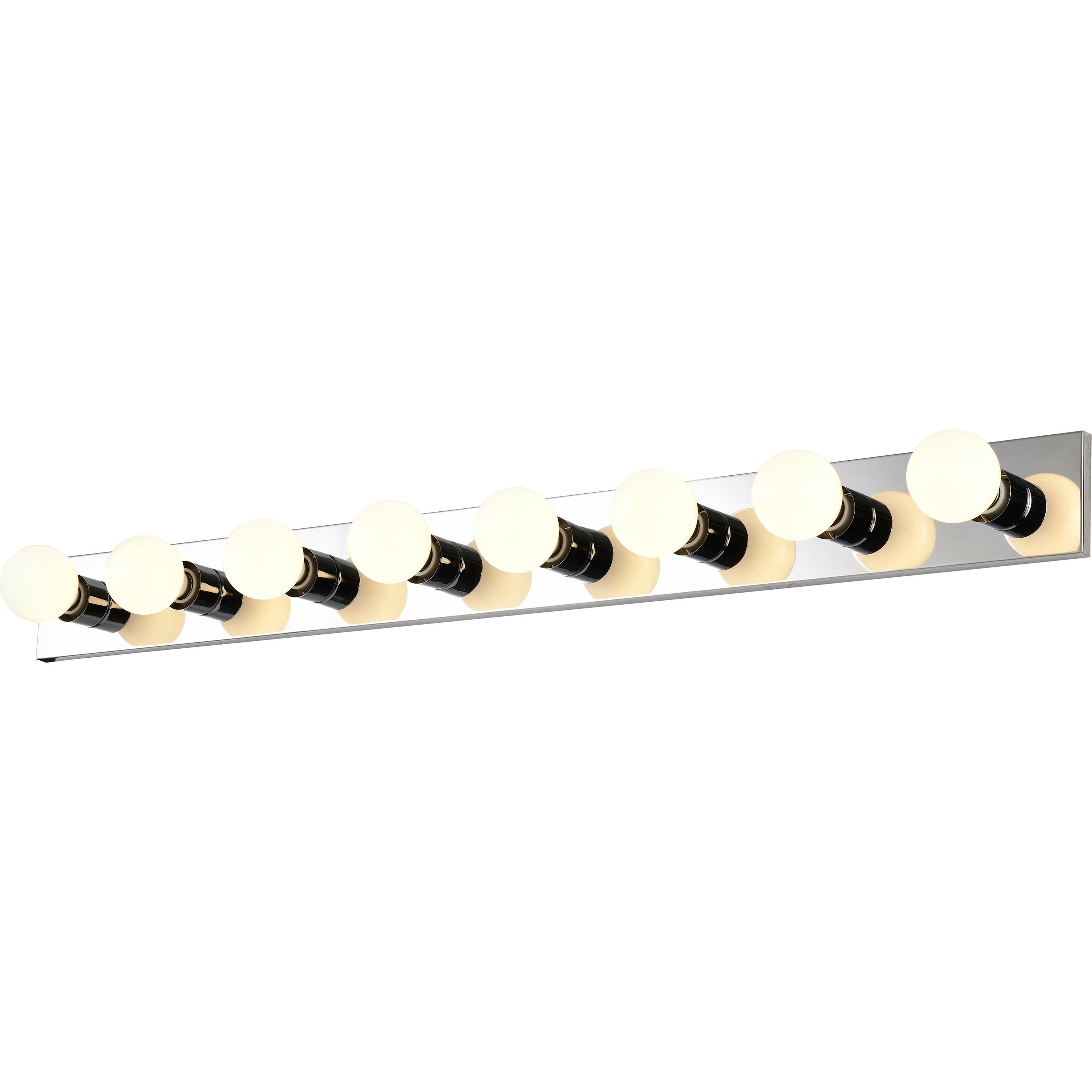 Brentwood 8 Light 48 inch Polished Chrome Bath Light Wall Light
