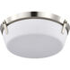 Rowen 3 Light 14.63 inch Brushed Nickel Flush Mount Ceiling Light