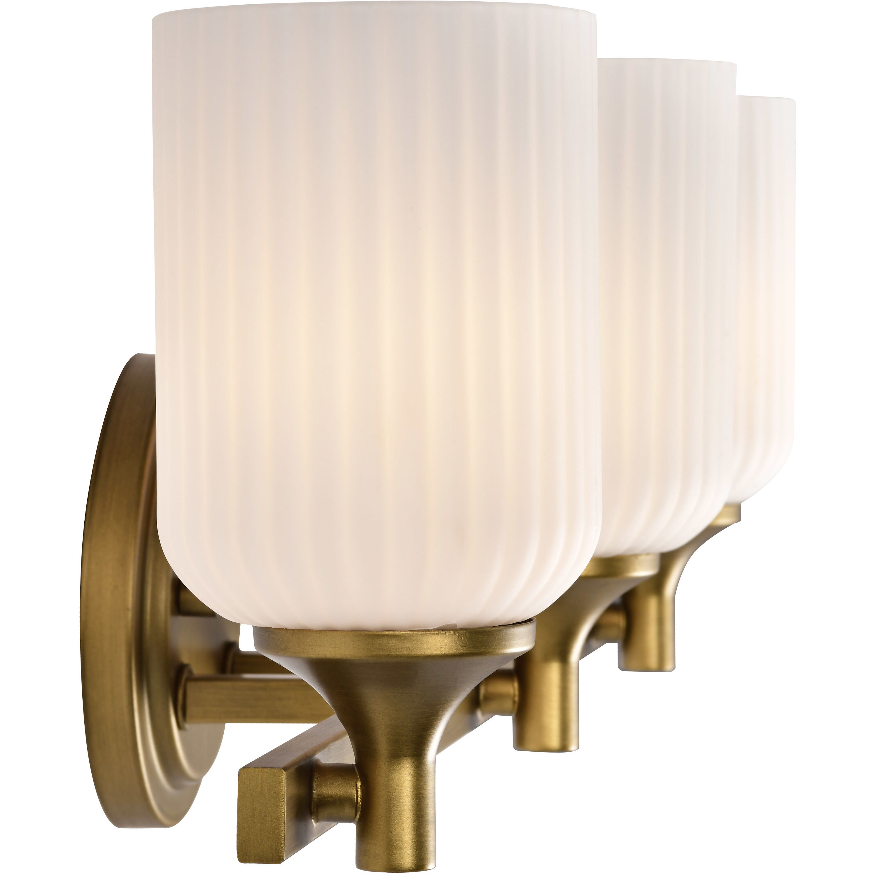 Solara 23 inch Natural Brass Vanity Wall Light