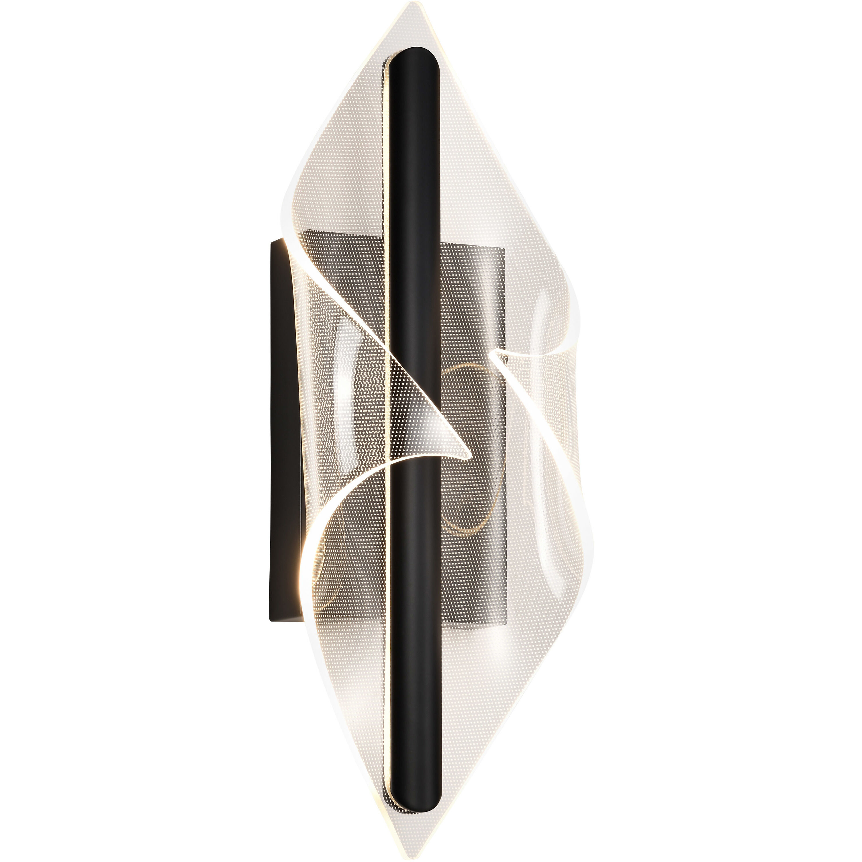 Geneva LED 6.25 inch Matte Black Vanity Light Wall Light