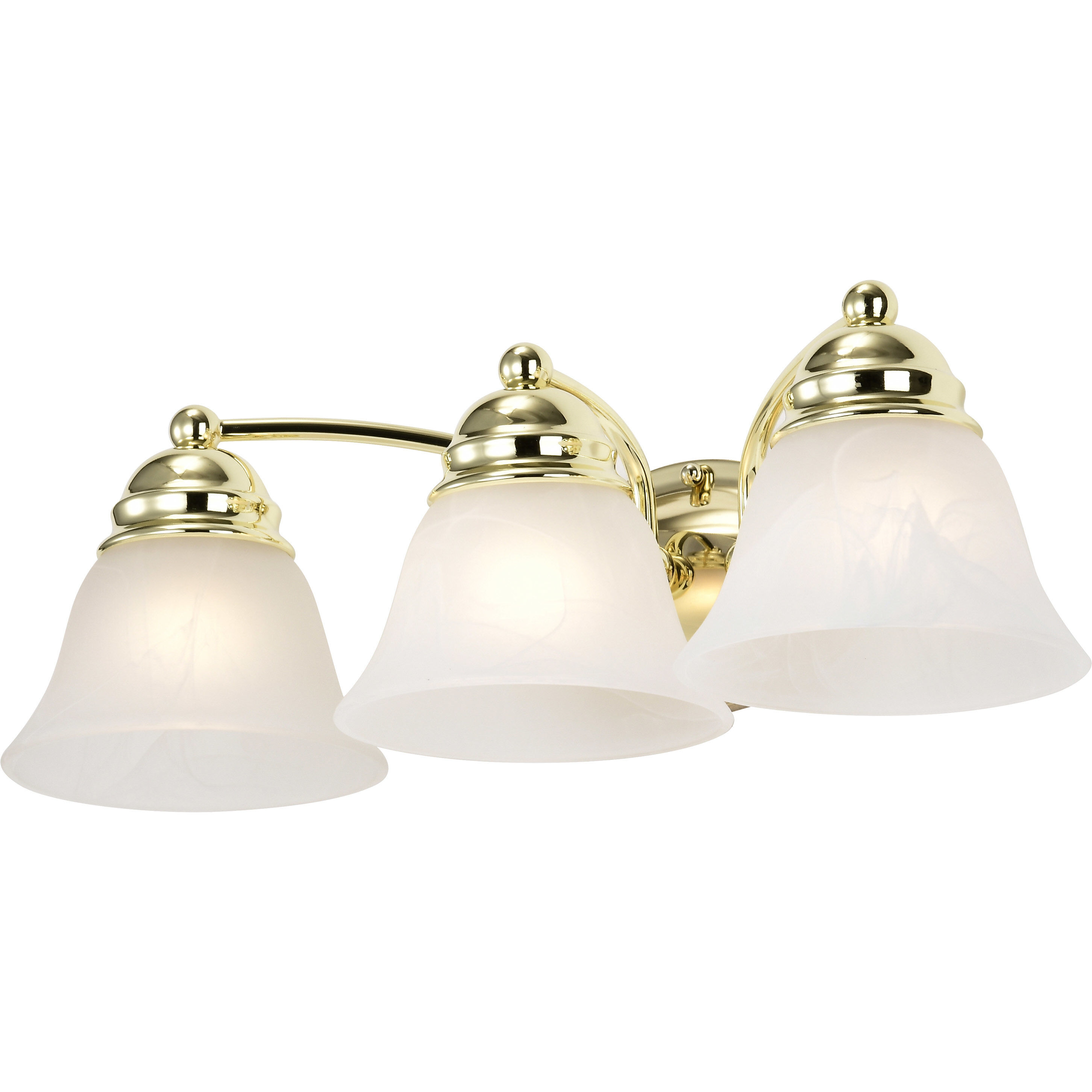 Empire 3 Light 21 inch Polished Brass Vanity Light Wall Light