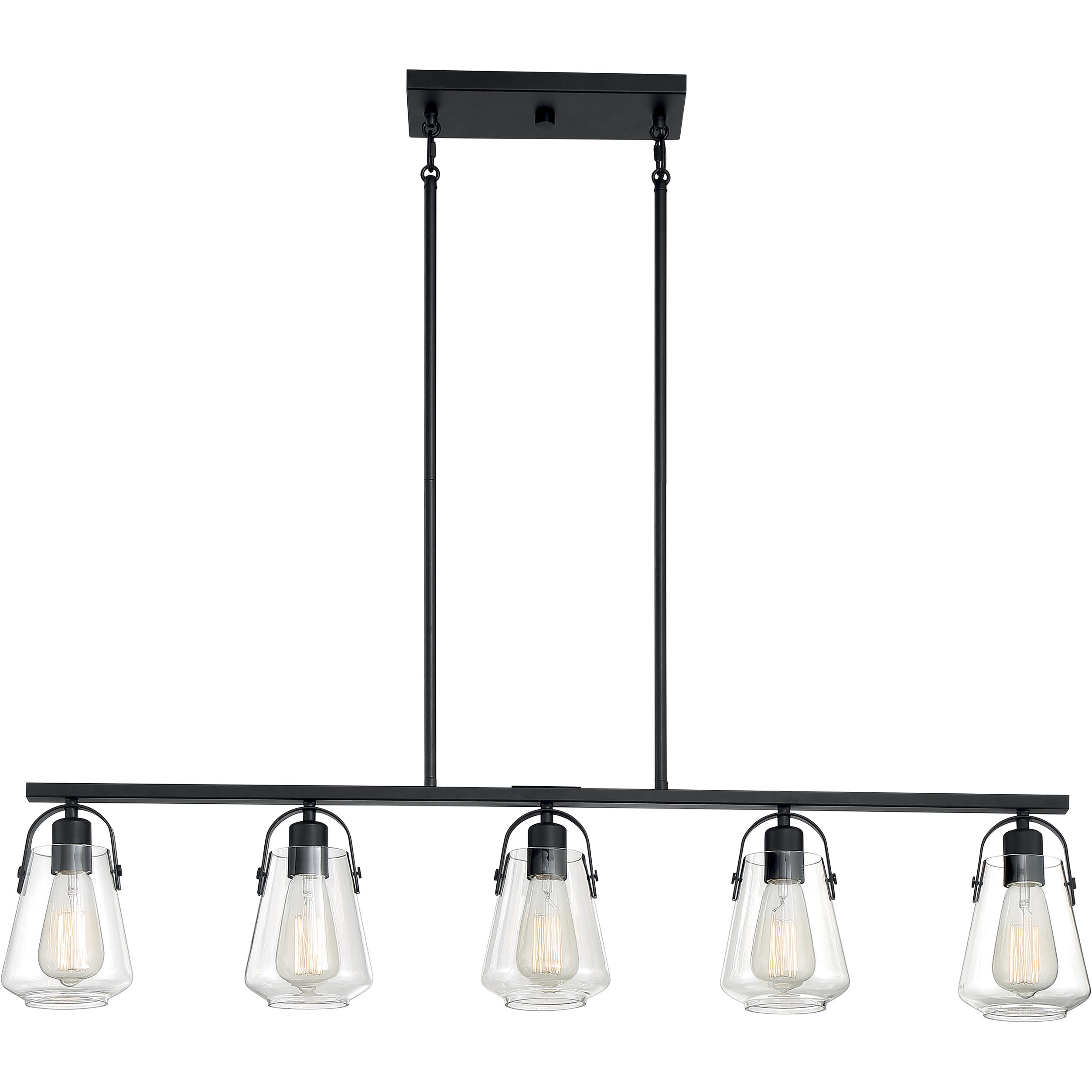 Skybridge 5 Light 5 inch Matte Black Pendant Ceiling Light
