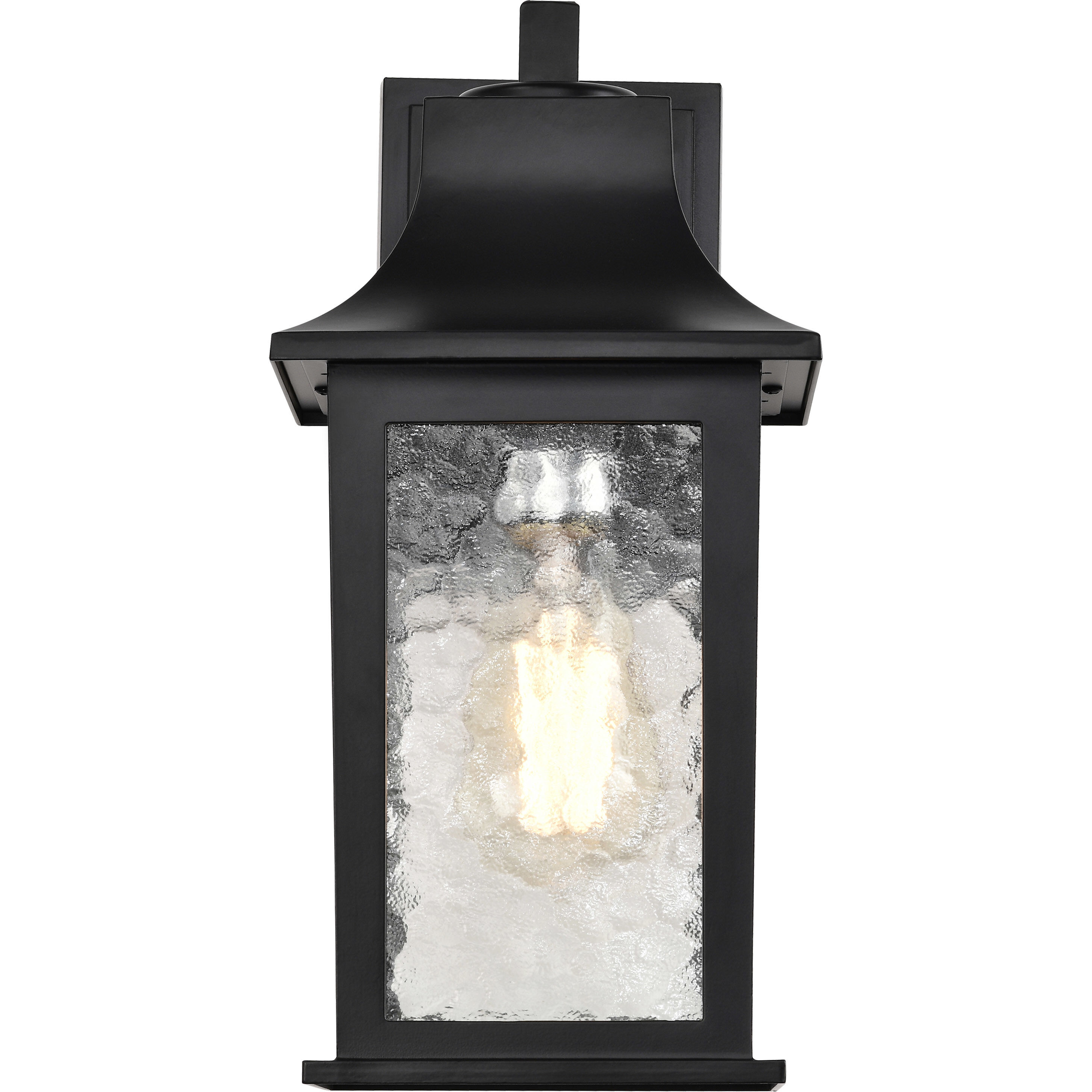 Stillwell 13 inch Matte Black Outdoor Wall Lantern, Small