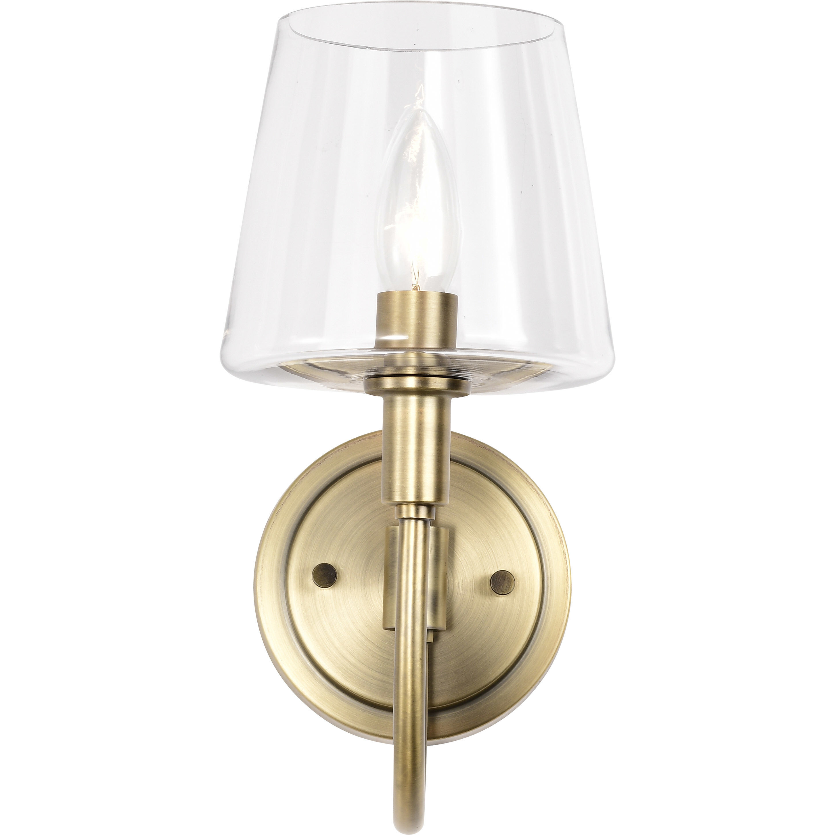 Brookside 1 Light 6 inch Vintage Brass Wall Sconce Wall Light