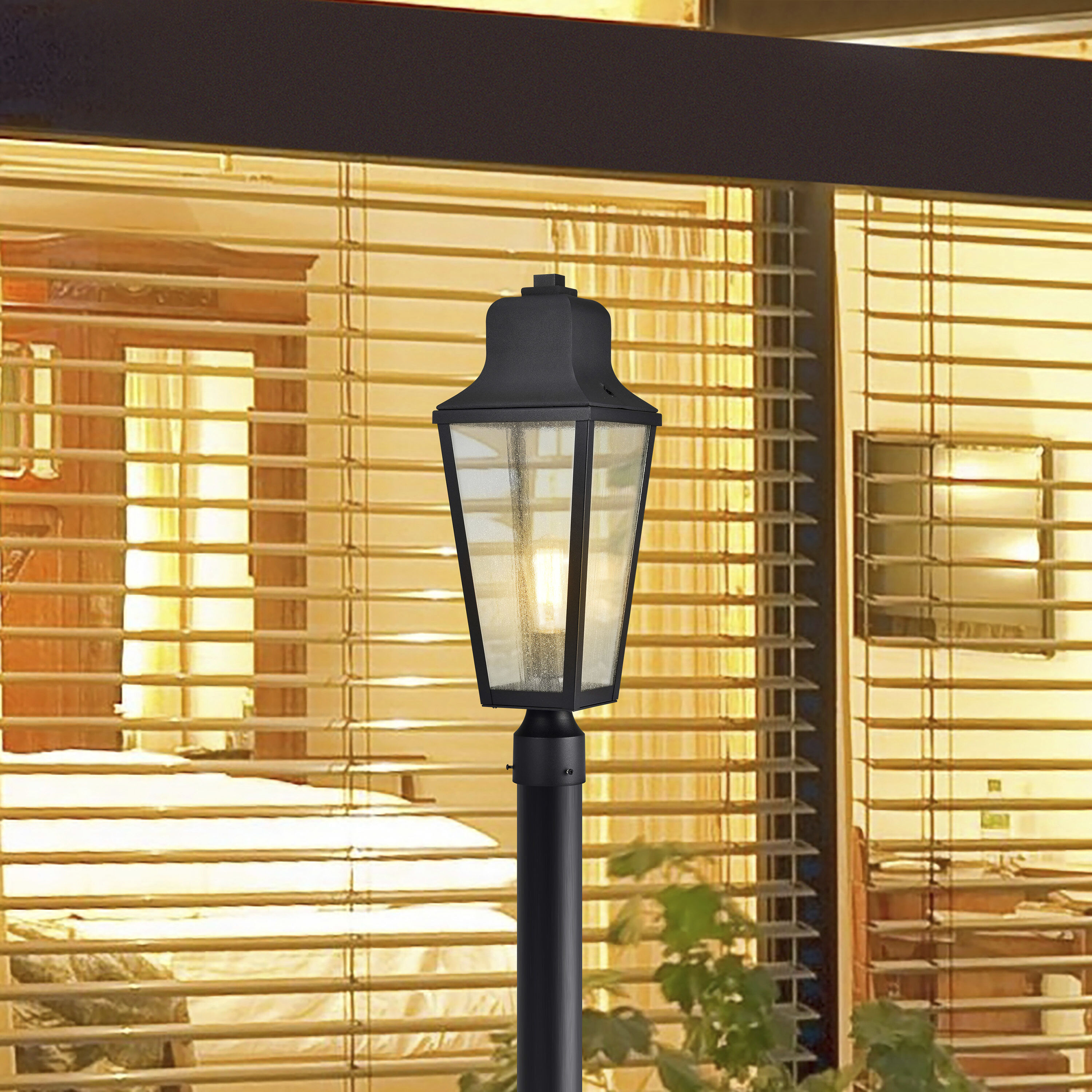 Lawrence 1 Light 22.75 inch Matte Black Outdoor Post Light