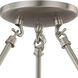 Brentwood 3 Light 15 inch Brushed Nickel Semi-Flush Ceiling Light