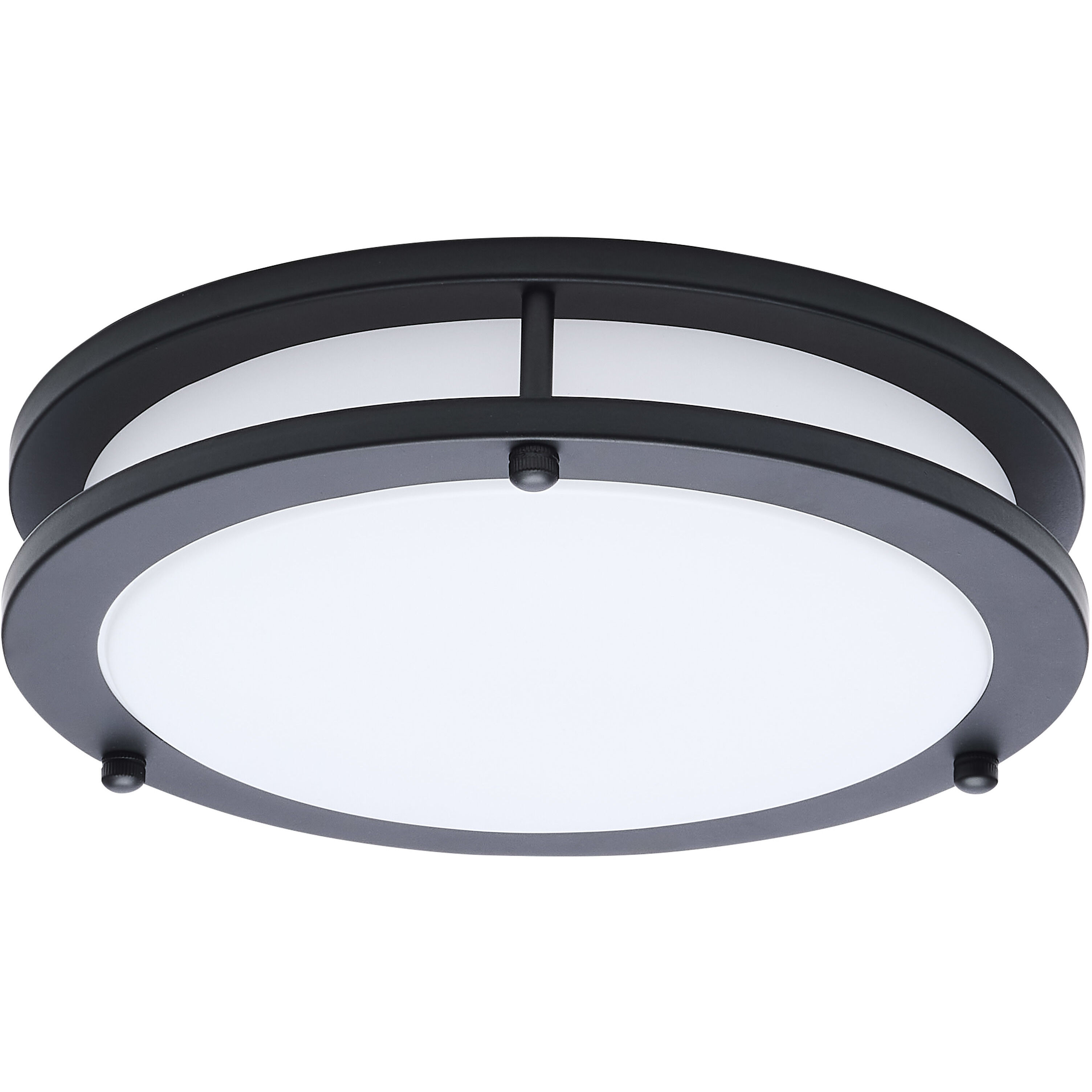 Glamour LED 9.84 inch Black Flush Mount Ceiling Light