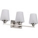 Lune 24 inch Brushed Nickel Vanity Wall Light