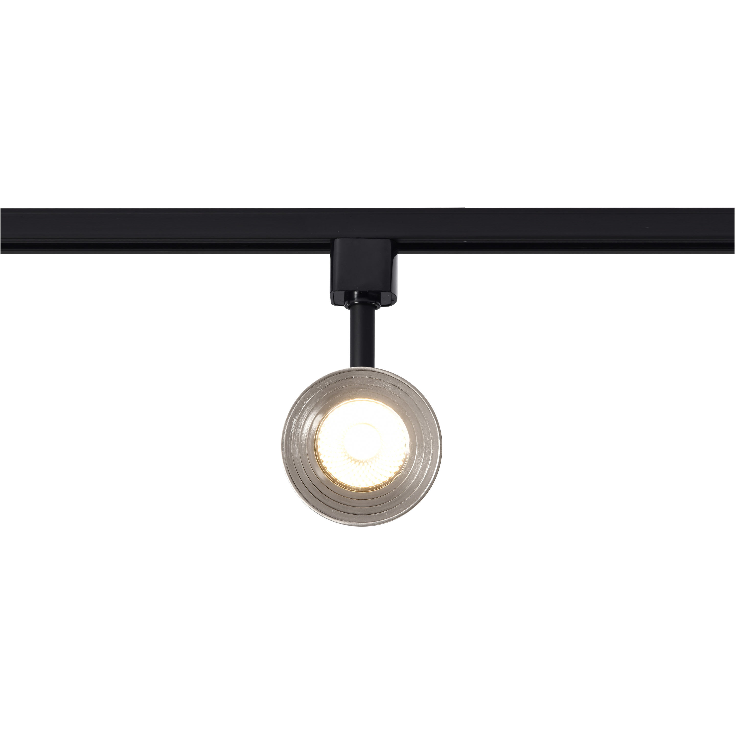 Brentwood 1 Light 120 Matte Black and Brushed Nickel Track Lighting Ceiling Light