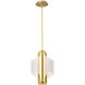 Idris LED 11.5 inch Vintage Brass Pendant Ceiling Light
