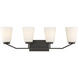Nome 4 Light 29.5 inch Mahogany Bronze Vanity Light Wall Light