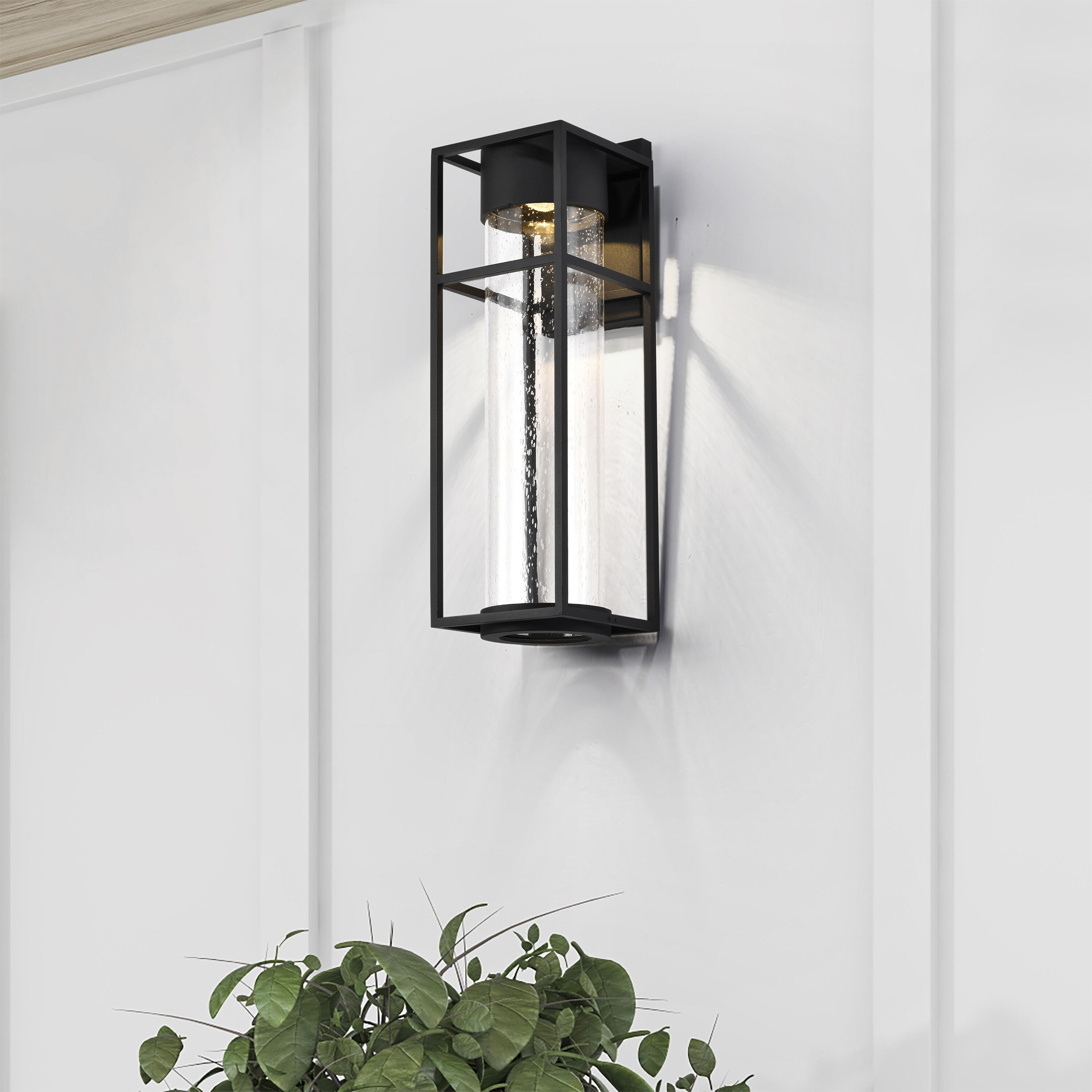 Ledges LED 23 inch Matte Black Outdoor Wall Sconce