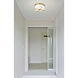 Roselle 14.38 inch Natural Brass Flush Mount Ceiling Light