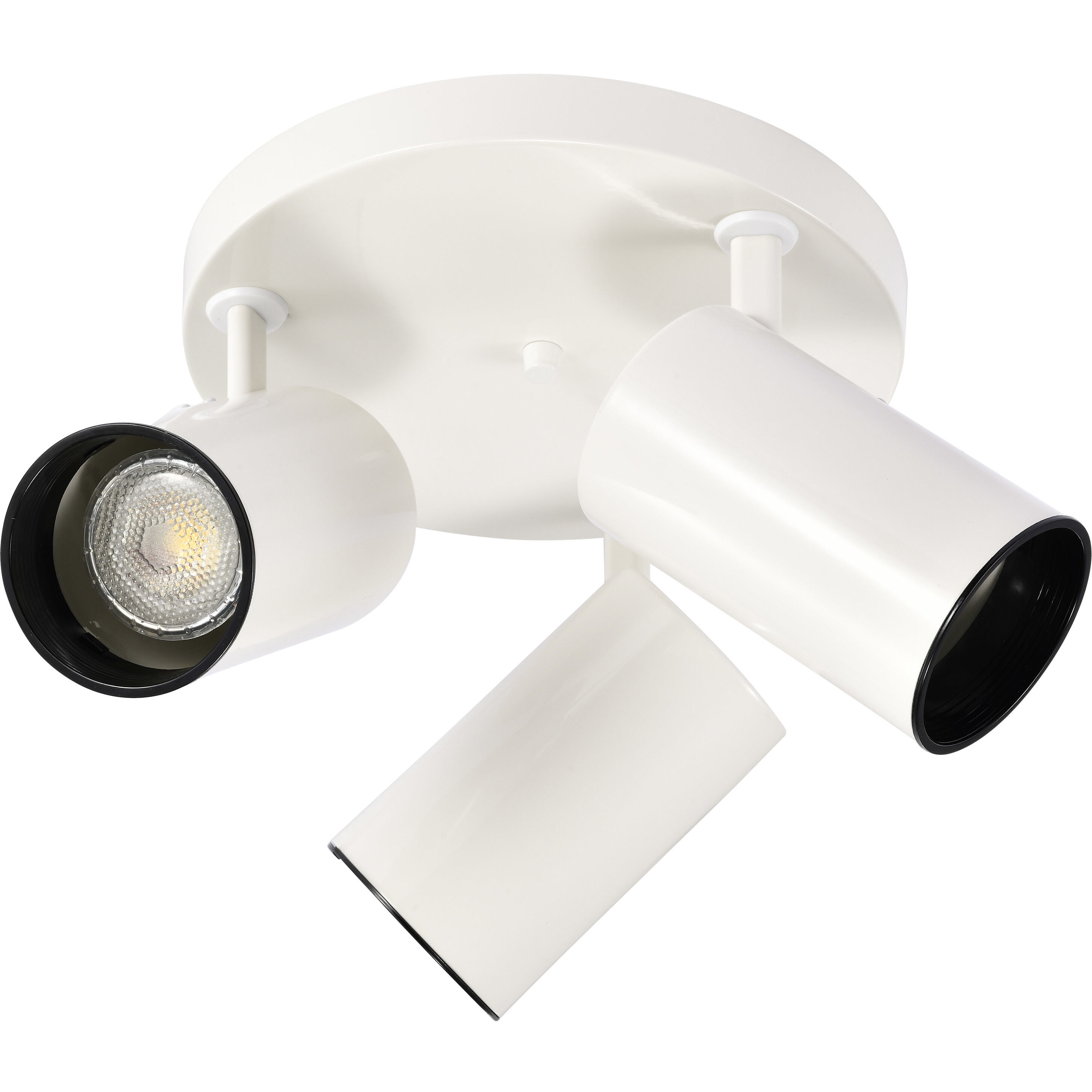 Brentwood 3 Light 14 inch White Semi Flush Mount Ceiling Light