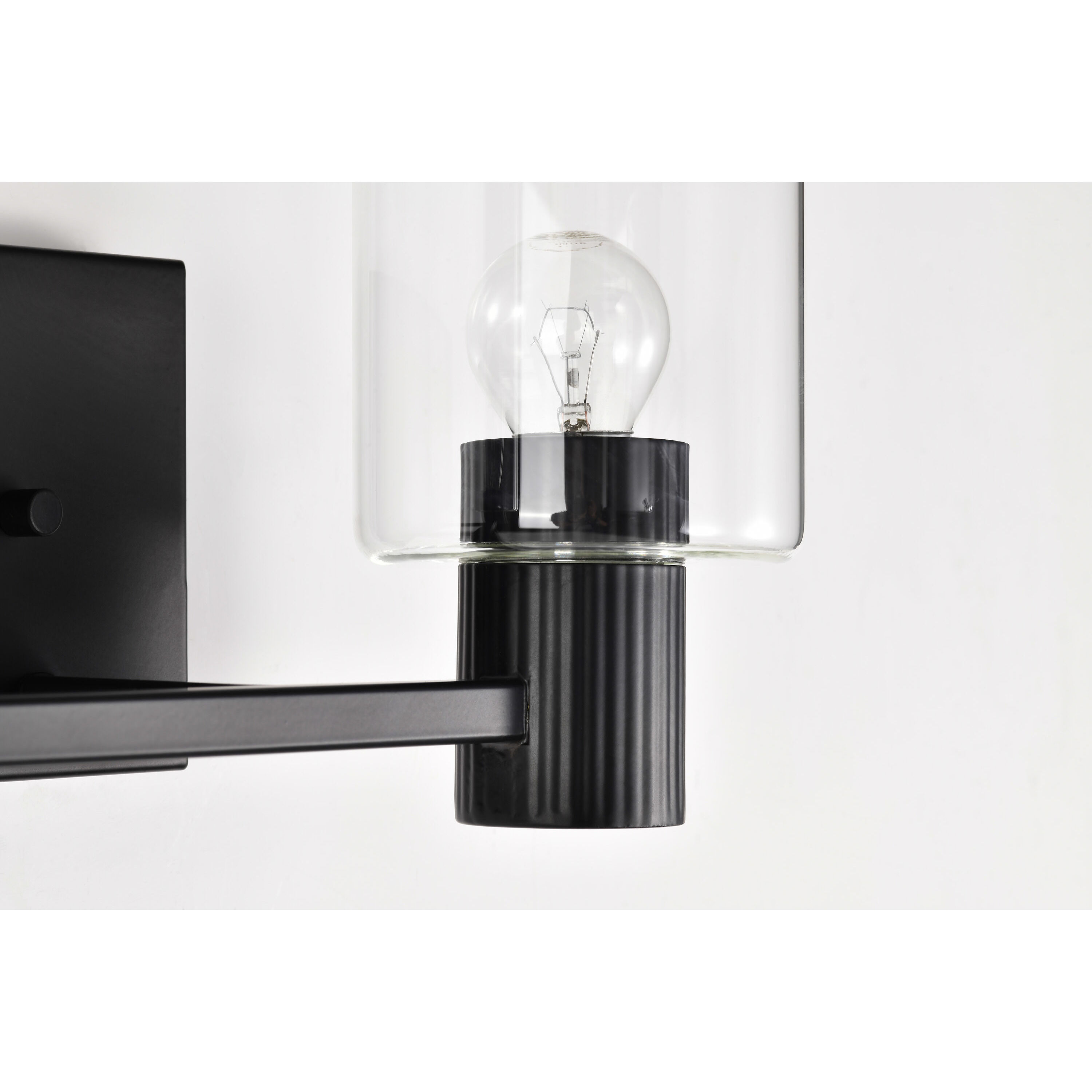 Clarksville 2 Light 14 inch Matte Black Vanity Light Wall Light