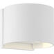 Lightgate LED 6 inch Matte White Wall Sconce Wall Light