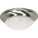 Brentwood 1 Light 12 inch Brushed Nickel Flush Mount Ceiling Light