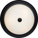 Brentwood 3 Light 15.25 inch Matte Black Flush Mount Ceiling Light