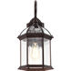 Boxwood 1 Light 19 inch Rustic Bronze Outdoor Wall Lantern