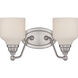 Kirk LED 15 inch Polished Nickel Vanity Light Wall Light