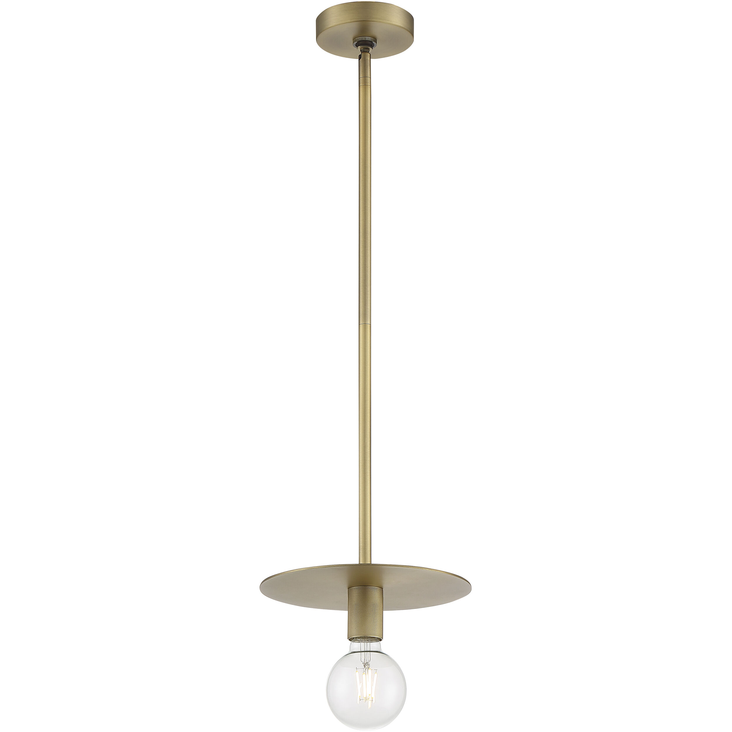 Bizet 1 Light 10 inch Vintage Brass Pendant Ceiling Light