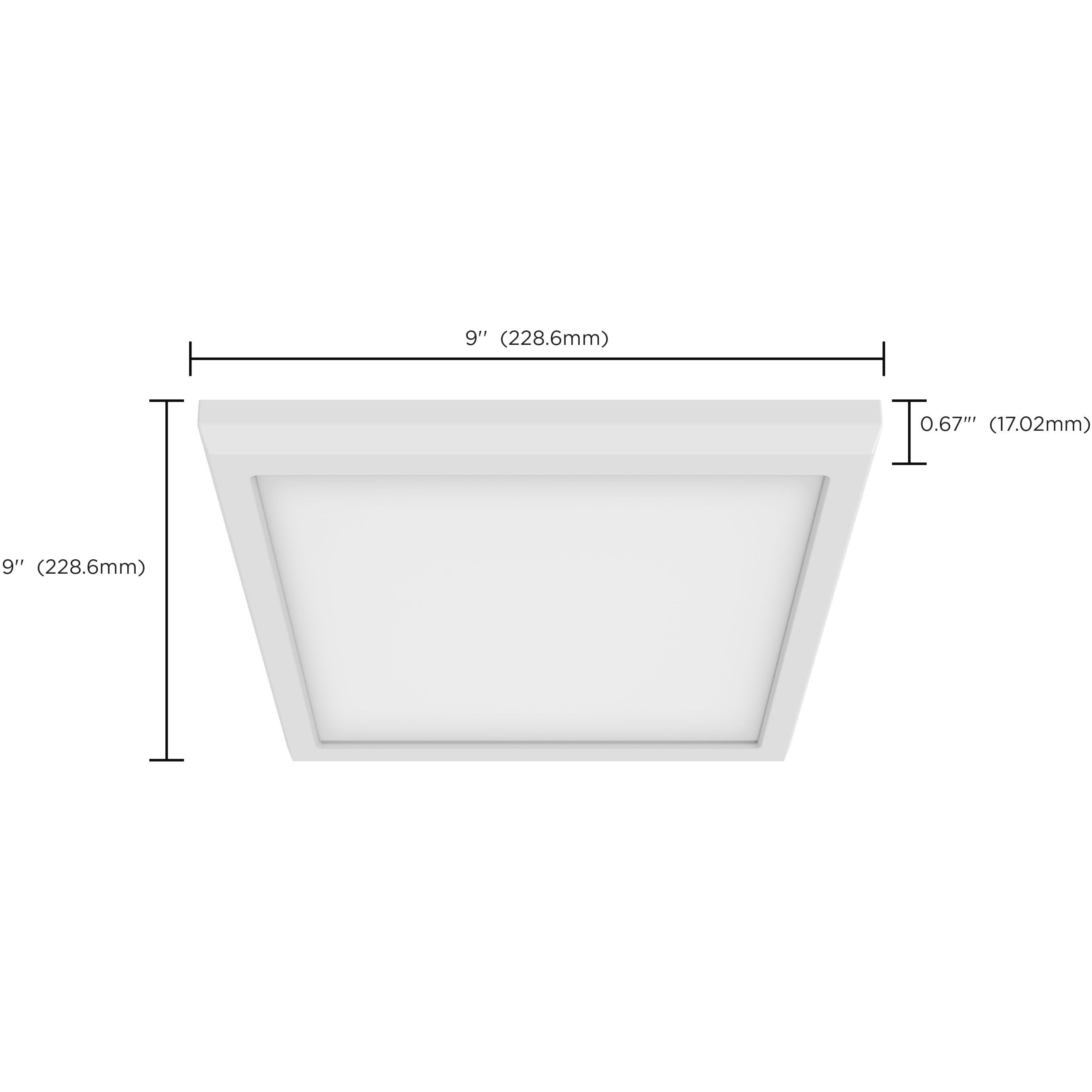 Blink LED 9 inch White Edge Lit Ceiling Light