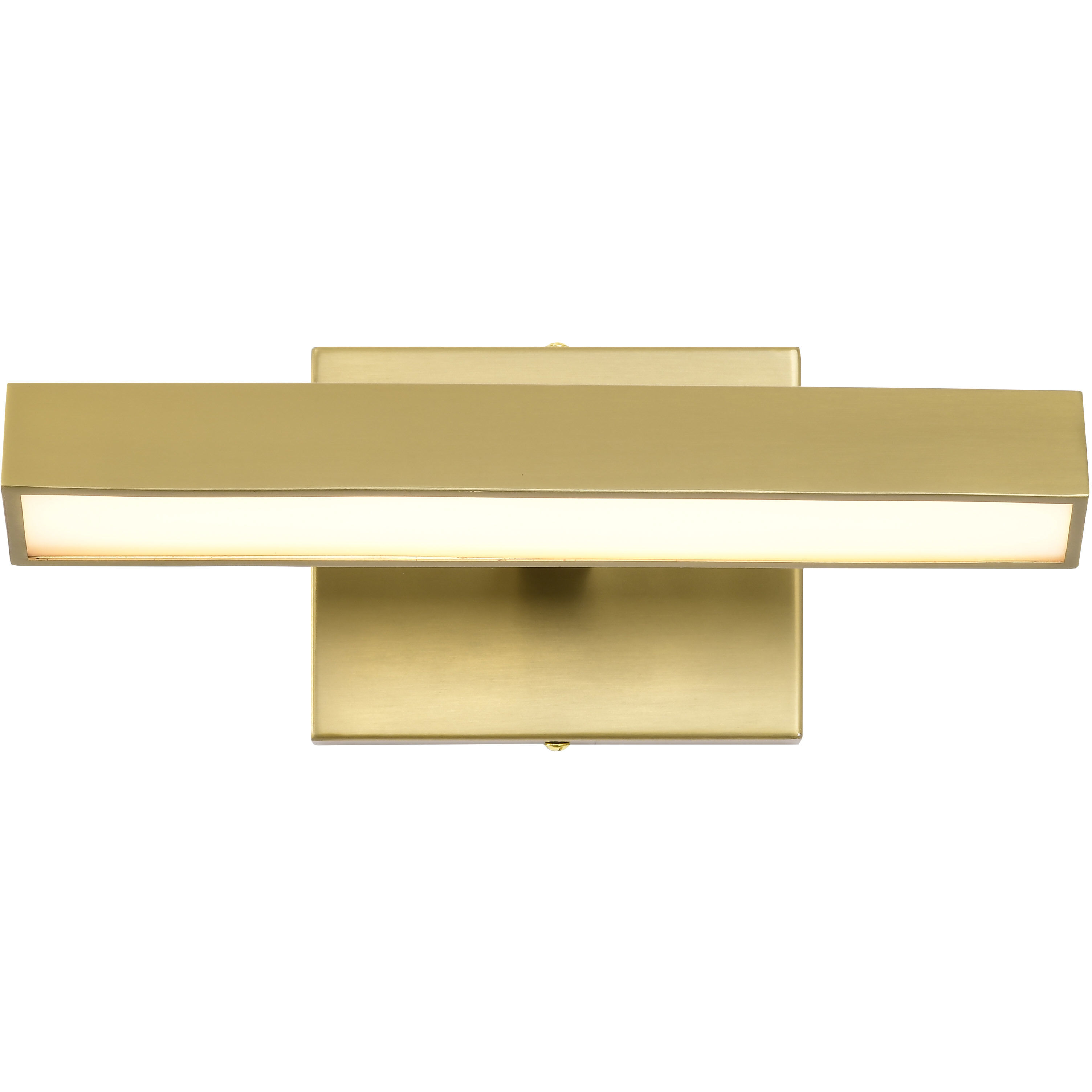 Mila LED 12.2 inch Vintage Brass Vanity Wall Light