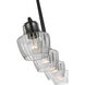 Destin 4 Light 5.5 inch Black with Silver Accents Pendant Ceiling Light