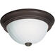 Brentwood 2 Light 11 inch Old Bronze Flush Mount Ceiling Light