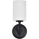 Liam 4.75 inch Matte Black Vanity Wall Light
