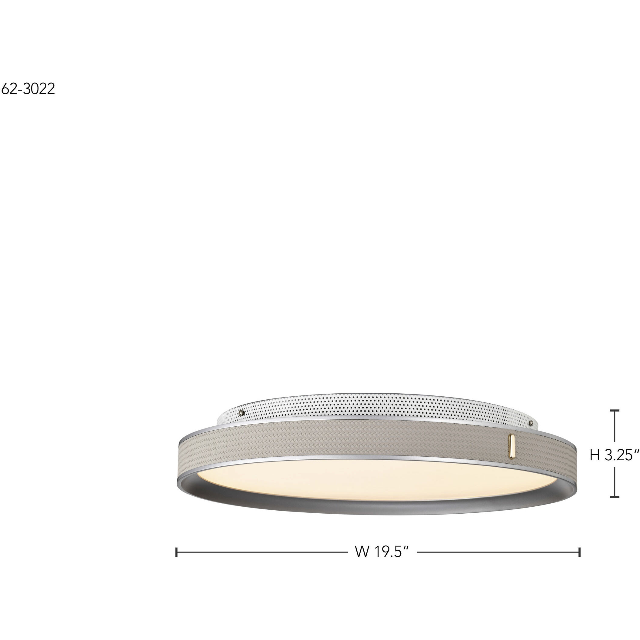 Bandon LED 19.5 inch Gray Flush Mount Ceiling Light