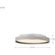 Bandon LED 19.5 inch Gray Flush Mount Ceiling Light