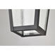 Lawrence 1 Light 7.63 inch Matte Black Outdoor Hanging Light