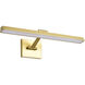 Hazel LED 24 inch Vintage Brass Vanity Wall Light