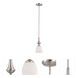 Patton 1 Light 5.13 inch Brushed Nickel Mini Pendant Ceiling Light