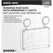Running Man LED 13 inch White Exit & Emergency Ceiling Light