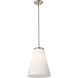Royale 12 inch Brushed Nickel Pendant Ceiling Light