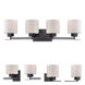 Parallel 4 Light 29 inch Aged Bronze Vanity Light Wall Light