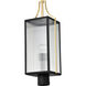 Holden 24.38 inch Black and Gold Outdoor Post Light