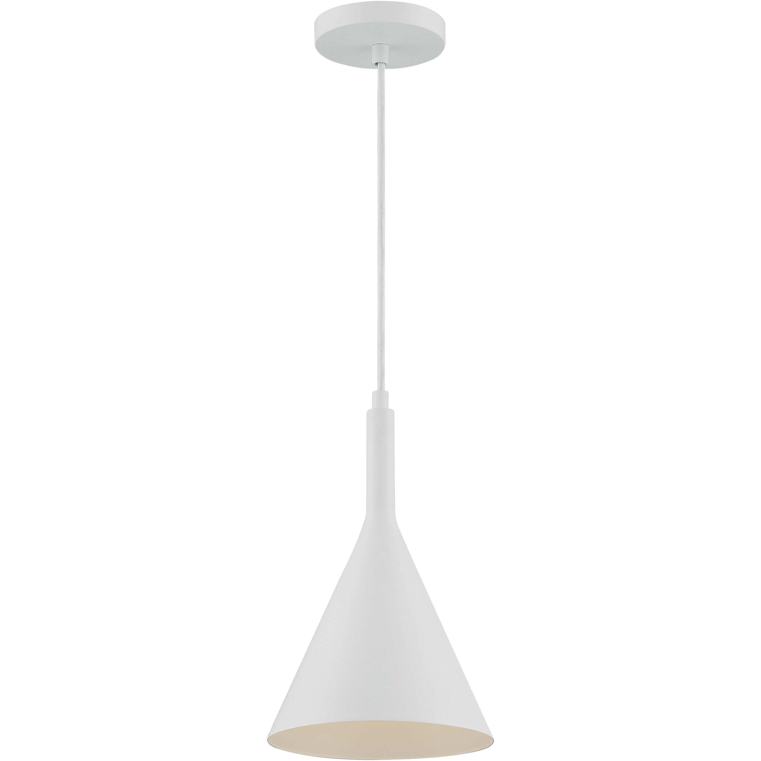 Lightcap 1 Light 8 inch Matte White Pendant Ceiling Light