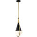 Admiral 1 Light 6.5 inch Matte Black Pendant Ceiling Light