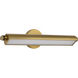 Auden LED 23.5 inch Vintage Brass Vanity Wall Light