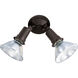 Brentwood 2 Light 5 inch Bronze Outdoor Flood Light