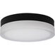 Pi LED 11 inch Black LED Flush Mount Ceiling Light